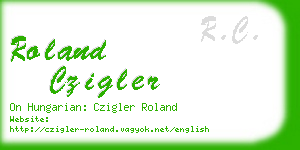 roland czigler business card